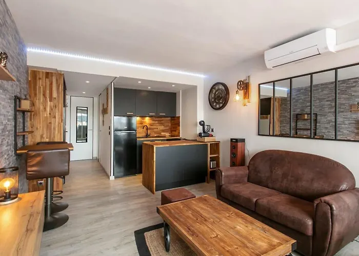 Cafe Loft One-bedroom With Marina & Mont Saint-loup View * Agde